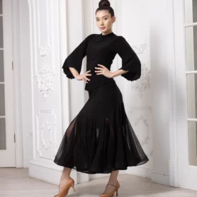 Блуза для бальных танцев 1027 и юбка стандарт 1021 Фристайл Танец