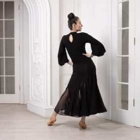 Блуза для стандарта 1027 и юбка 1021 Freestyle Dance вид сзади