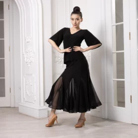 Блуза для бальных танцев 1026 та спідниця для стандарту 1021 Фристайл Танец