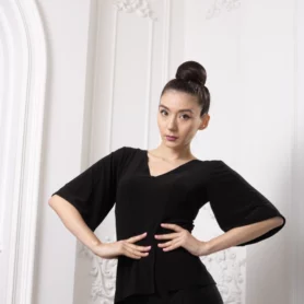 Блуза для бальных танцев модель 1026 та спідниця для стандарту 1021 Фристайл Танец